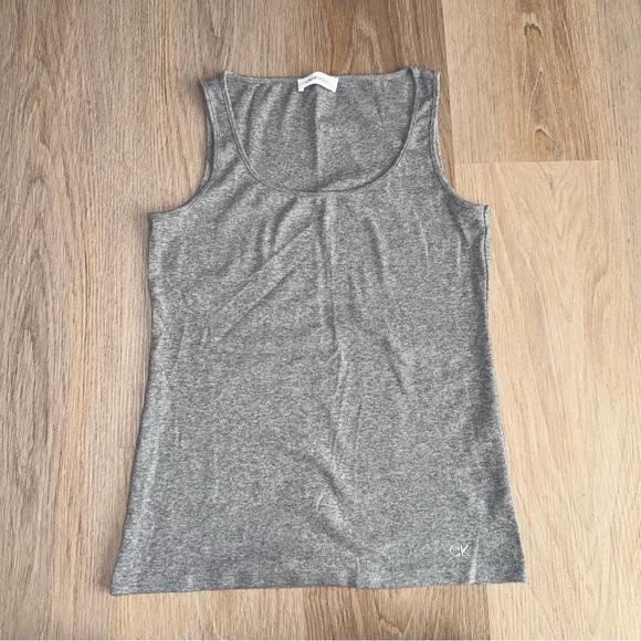 Calvin Klein Basics Dark Gray Tank Top - Size Medium - Picture 1 of 6